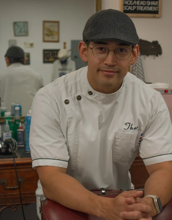 Thor O'Connor, owner and barber at Thor's Barbershop